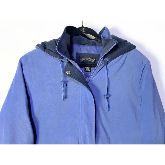 Shaver Lake Hooded Winter Coat Women's Medium Blue Mid-Length and Pockets - Picture 3 of 8